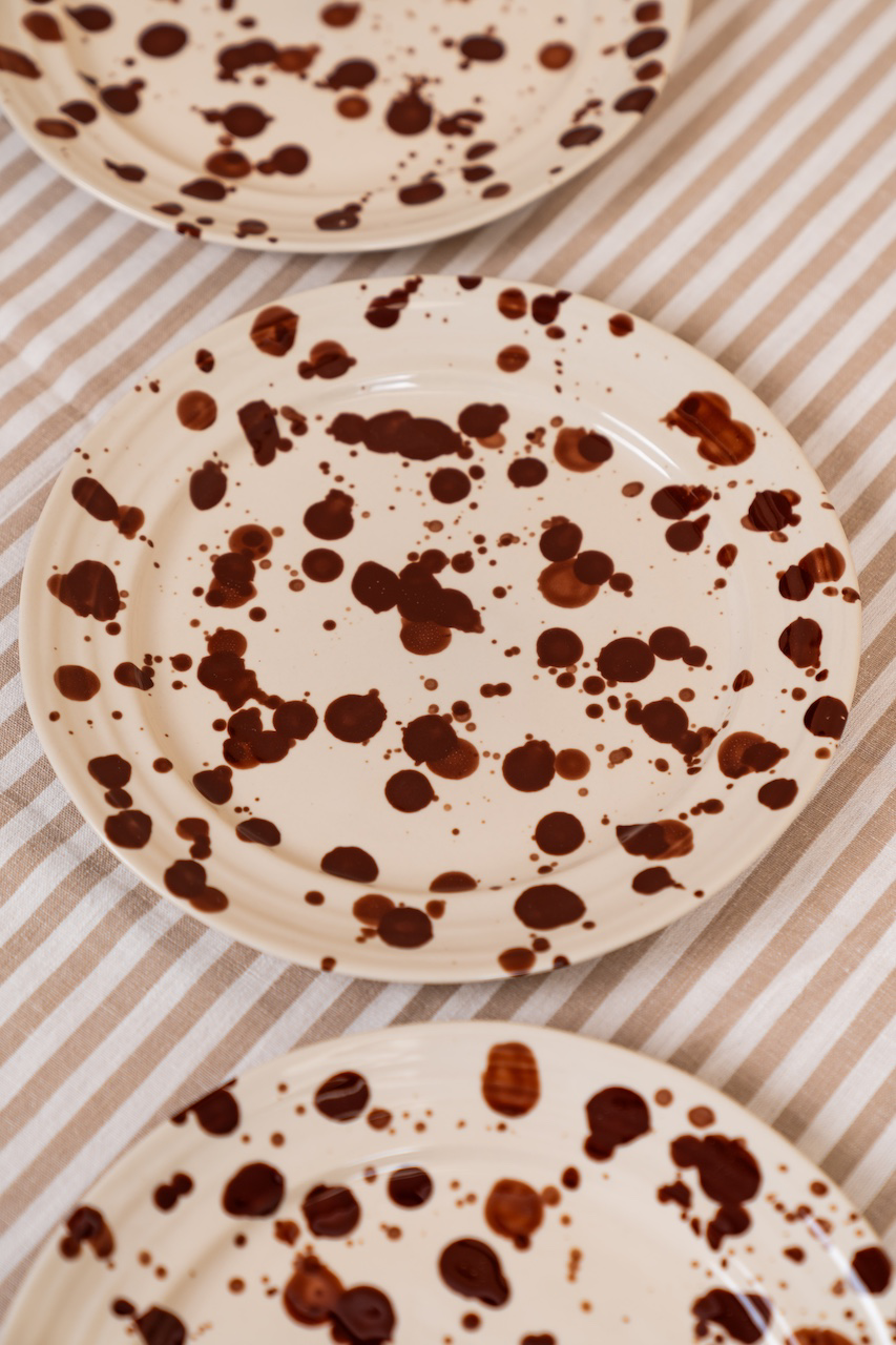 Stoneware Spotted Dinner Plate