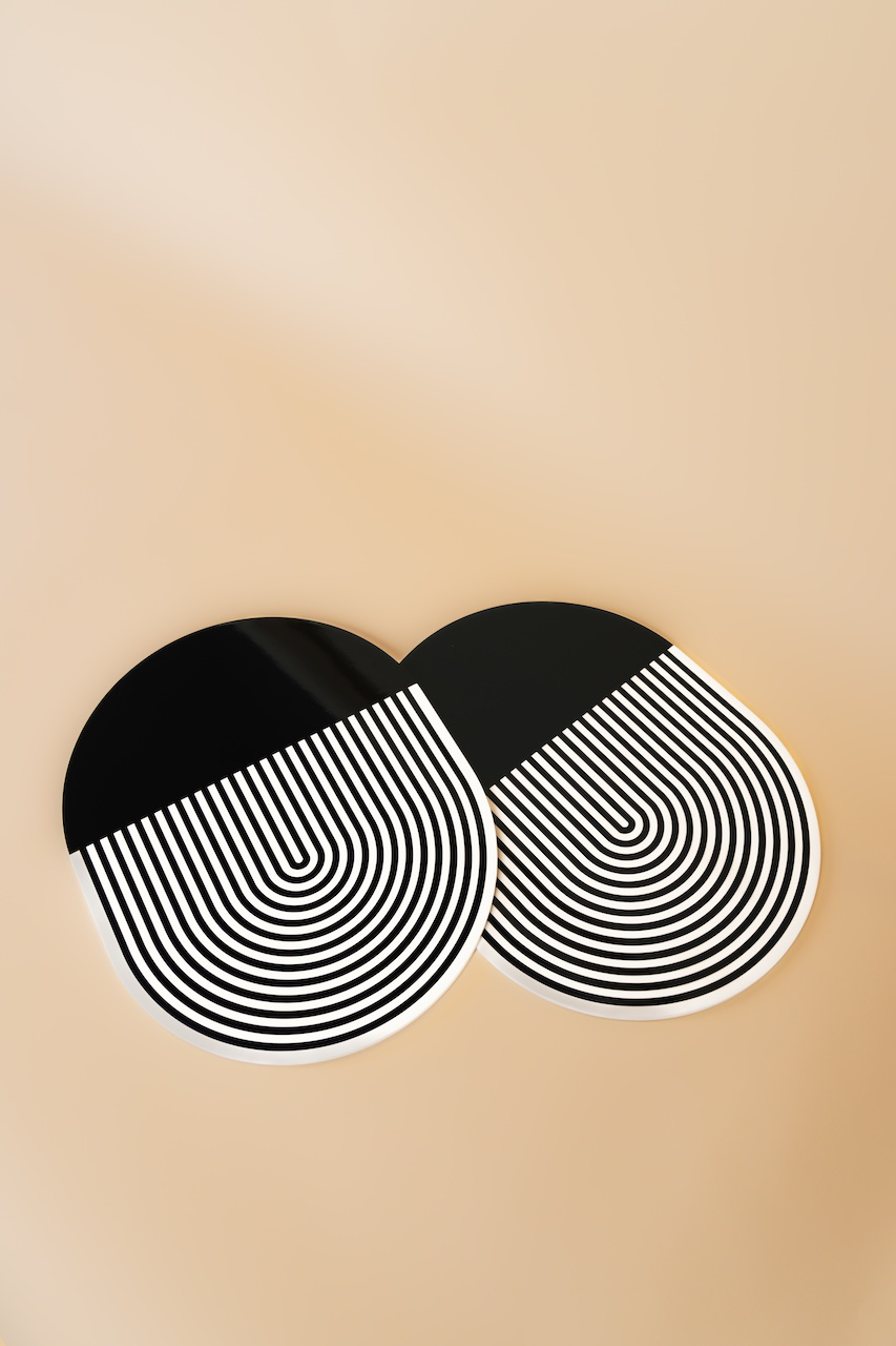 Stripes & Solids Lacquer Placemat Set