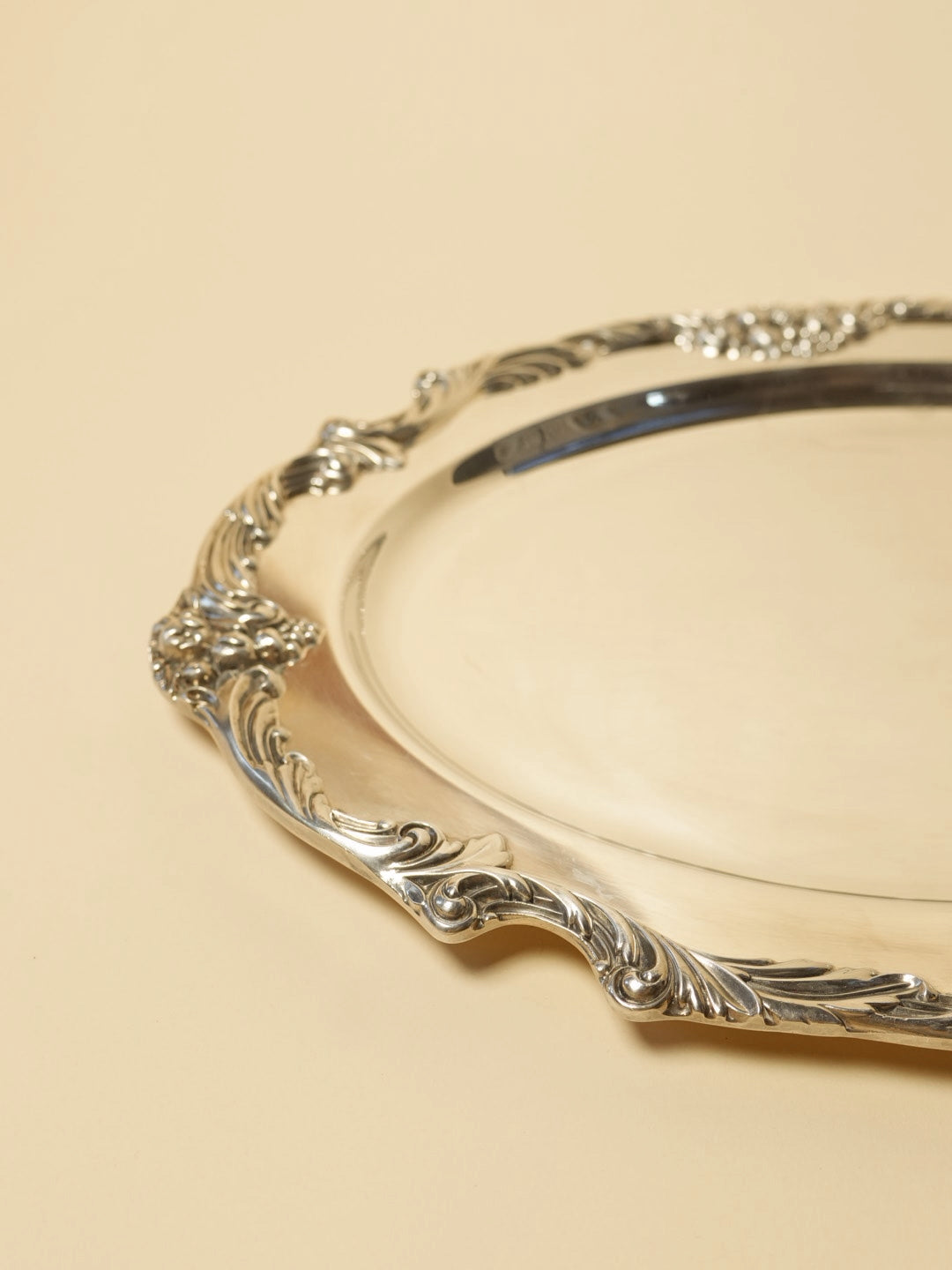 Vintage Silver Oval Platter