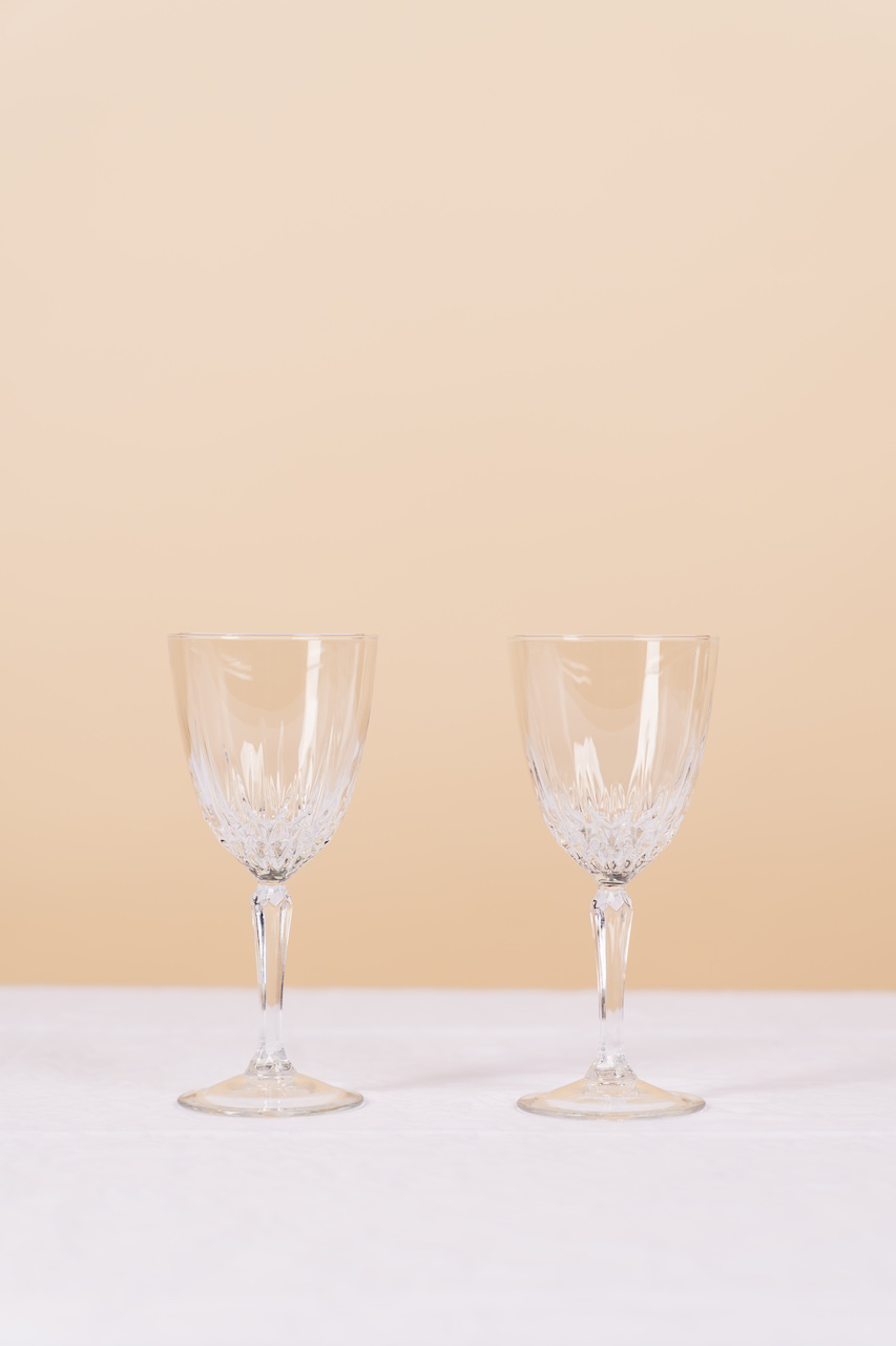 Vintage Crystal Wine Glass