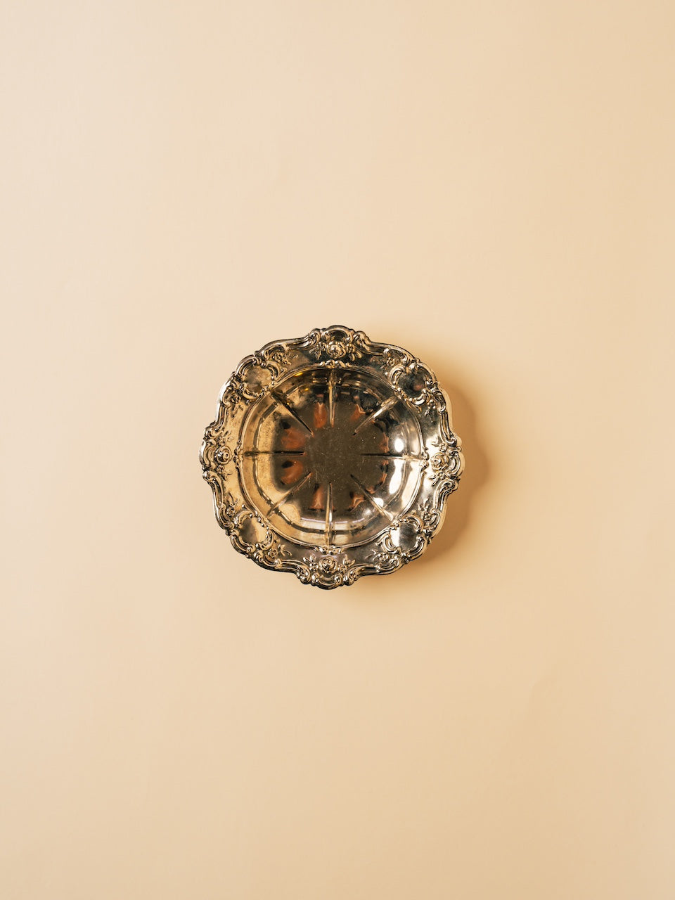Vintage Silver Circular Dish