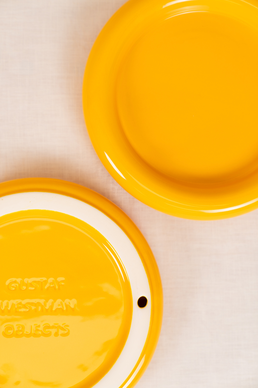 Yellow Bubble Plate