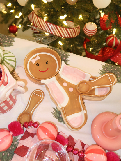 Pink Gingerbread Server Set