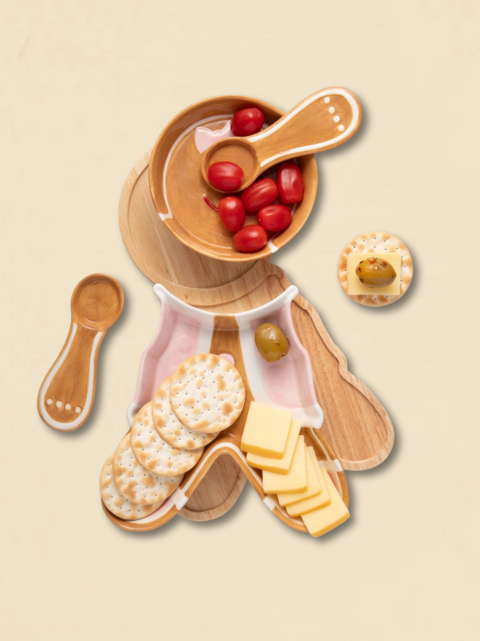 Pink Gingerbread Server Set