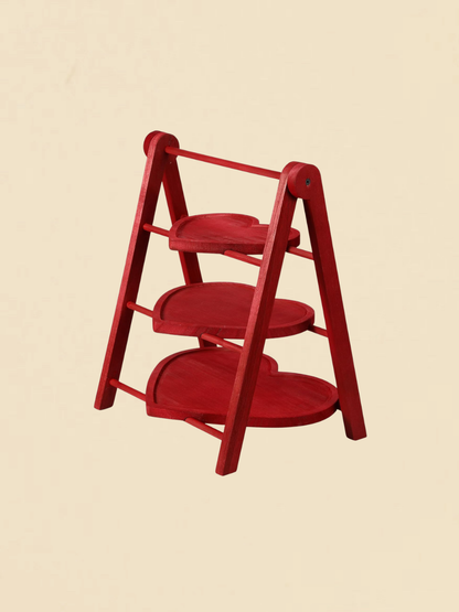 Three-Tier Heart Serving Tray