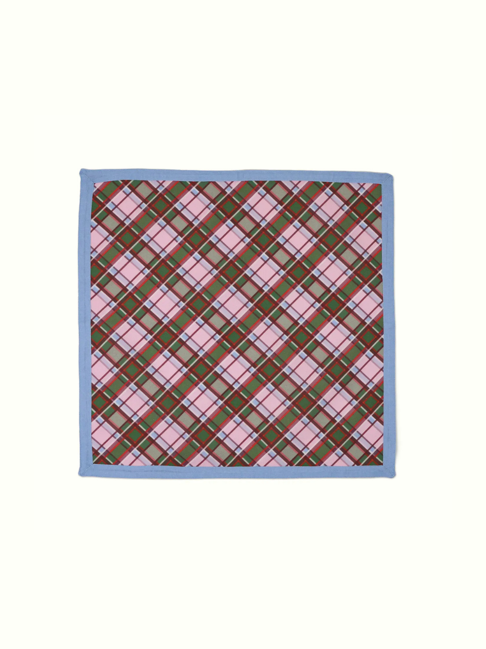 Holiday Plaid Cotton Dinner Napkin Set