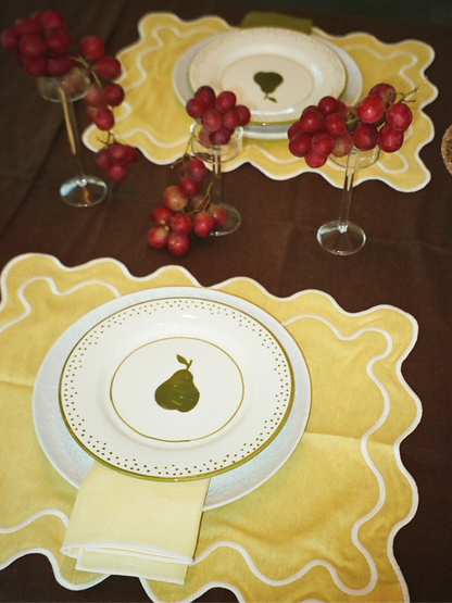 Butter Yellow Linen Napkin Set