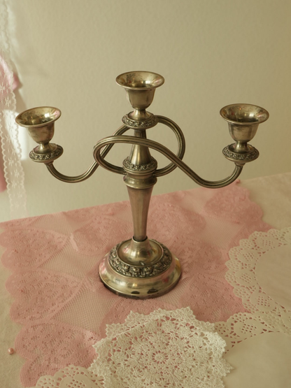 Vintage 3-Arm Curvy Candelabra