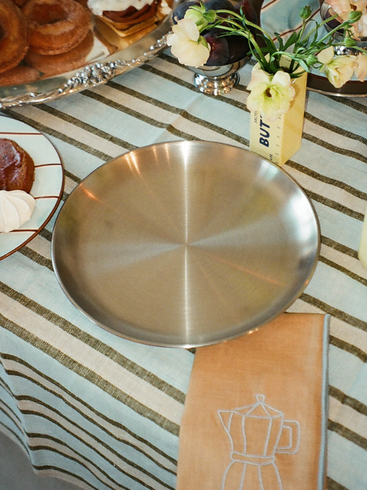 Stainless Steel Dinner Plate Set