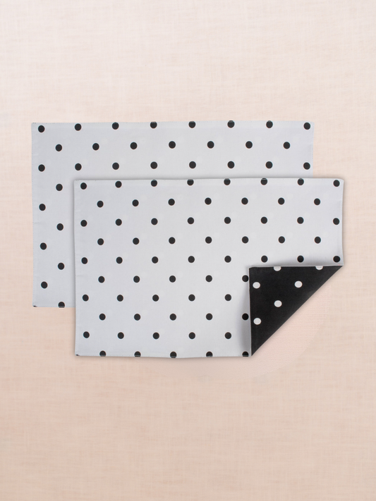 Reversible Polka Dot Placemat Set