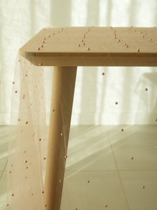 Pearl Tulle Table Cover