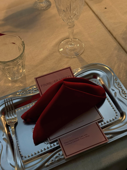 Burgundy Napkin Set