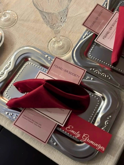 Steel Engraved Tray Set