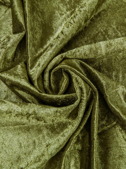 Olive Velvet Tablecloth