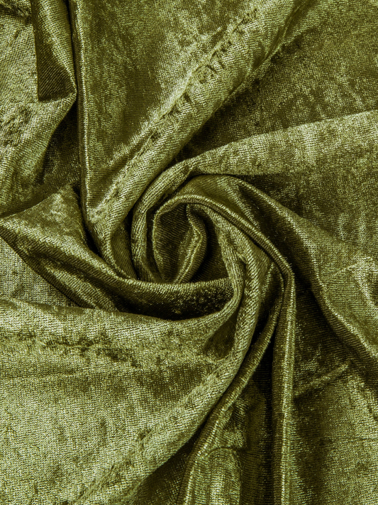 Olive Velvet Tablecloth