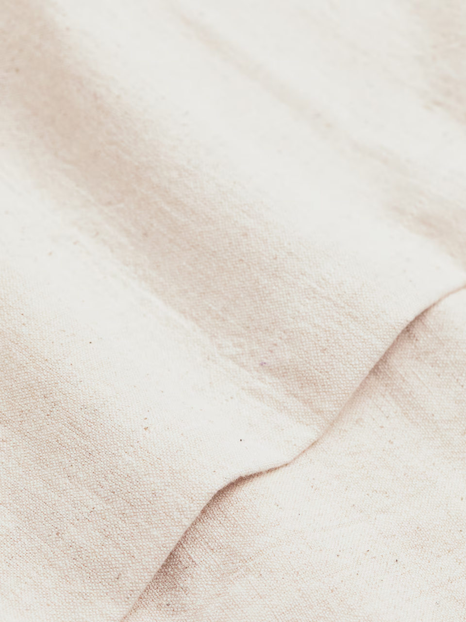 Light Beige Cotton-Blend Tablecloth