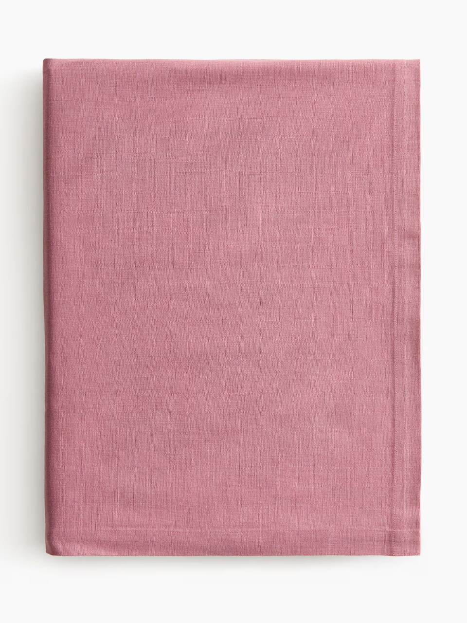 Dusty Pink Cotton-Blend Tablecloth
