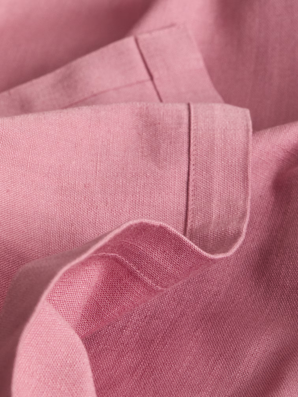 Dusty Pink Cotton-Blend Tablecloth