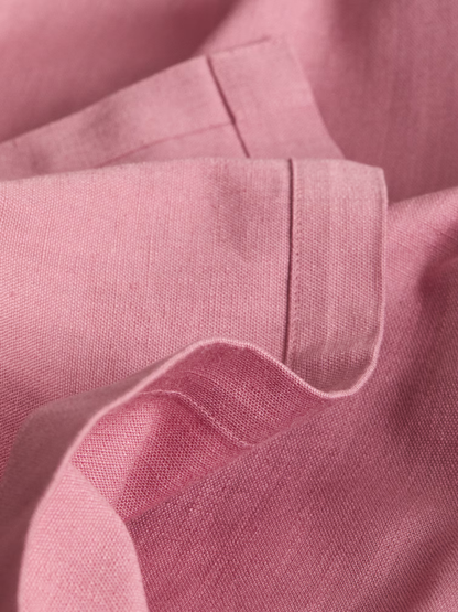 Dusty Pink Cotton-Blend Tablecloth