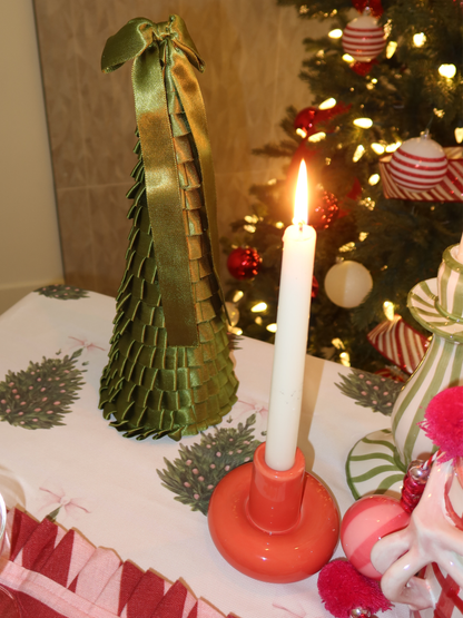 Green Ribbon Tabletop Tree