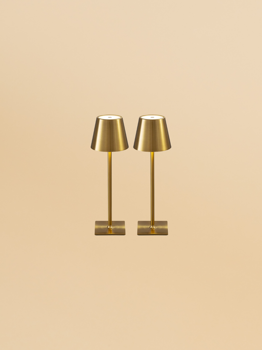 Gold Cordless Table Lamp