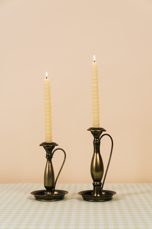 Antique Style Brass Candlestick Holder