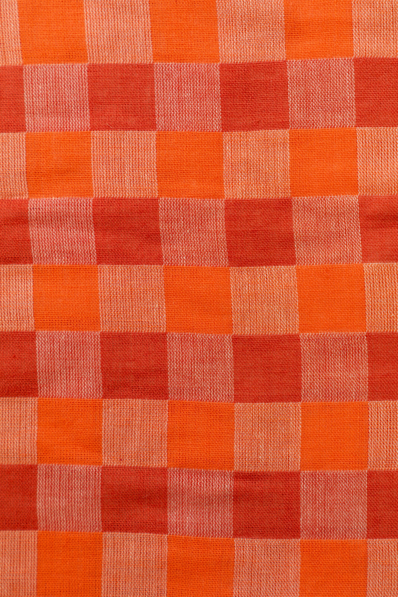 Apricot Checkerboard Cotton Placemat Set