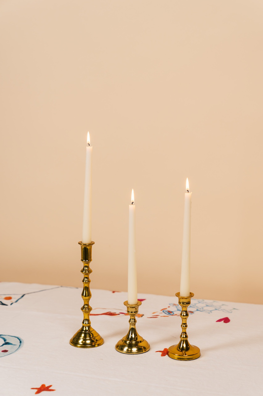 Assorted Gold Taper Candlestick Holder