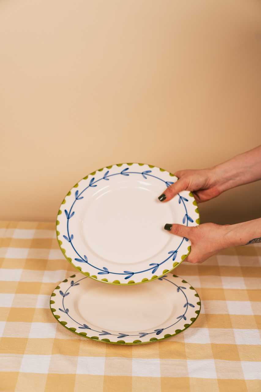 Banana Hand-Painted Dinner Plate
