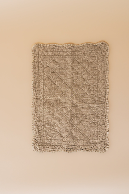 Beige Quilted Placemat Set