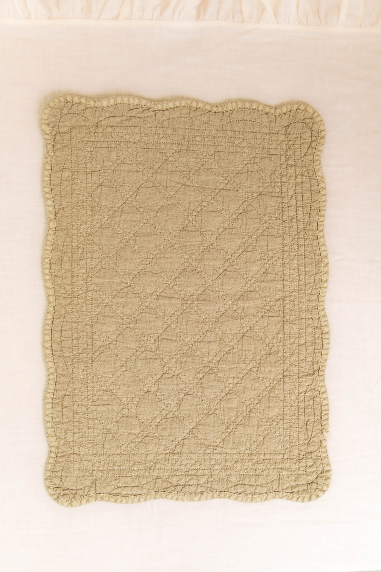 Beige Quilted Placemat Set