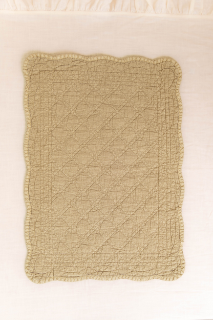 Beige Quilted Placemat Set