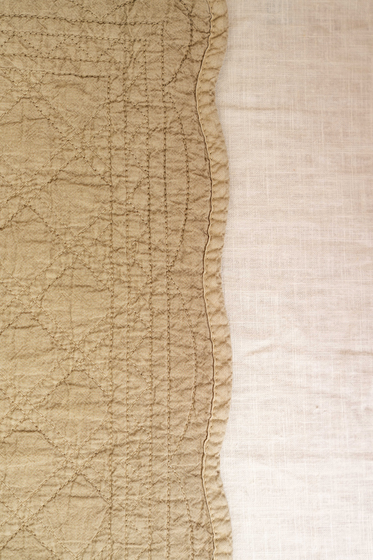 Beige Quilted Placemat Set
