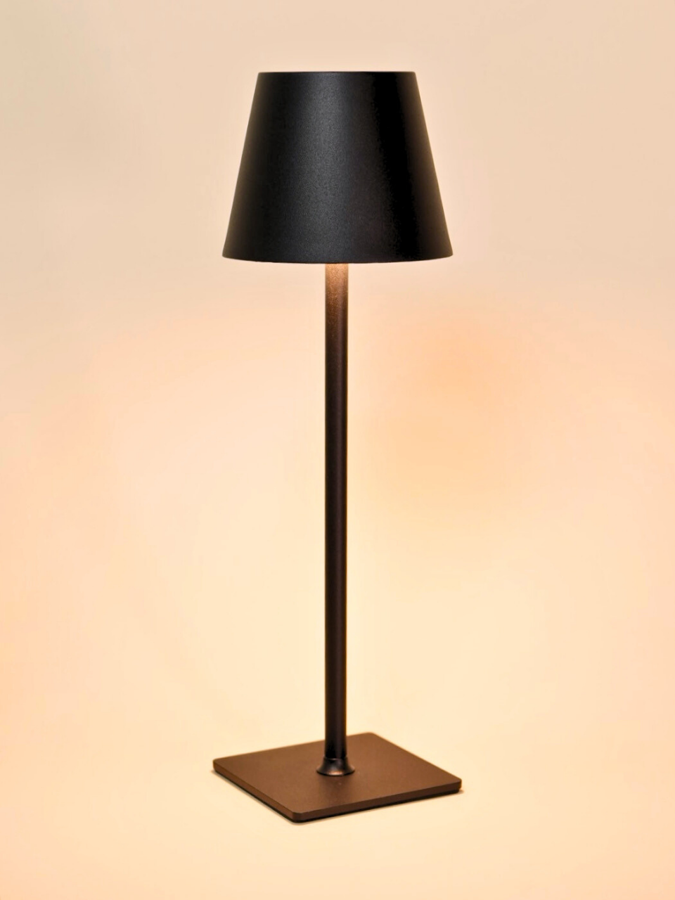 Black Cordless Table Lamp Set