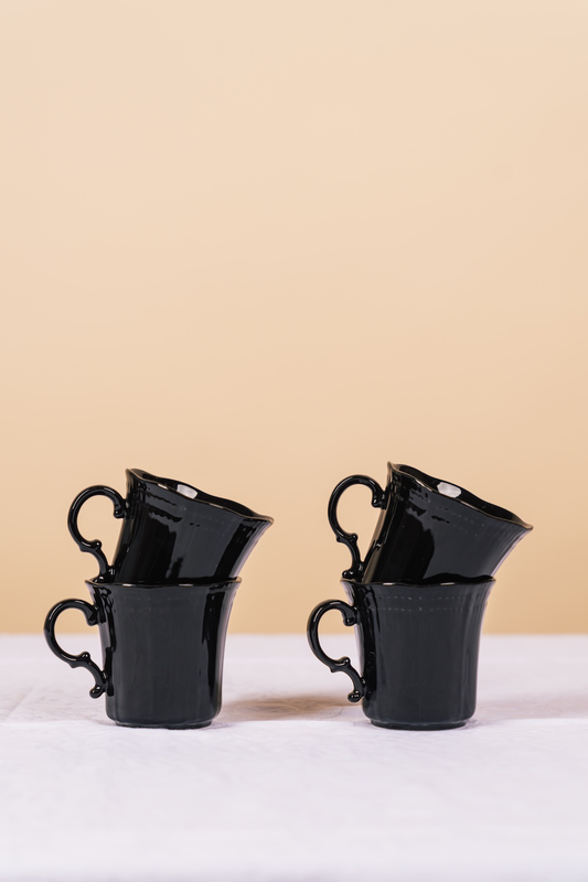Black Petal Mug