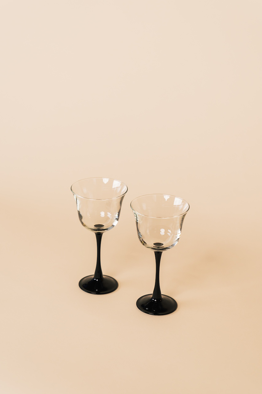 Black Stem Goblet