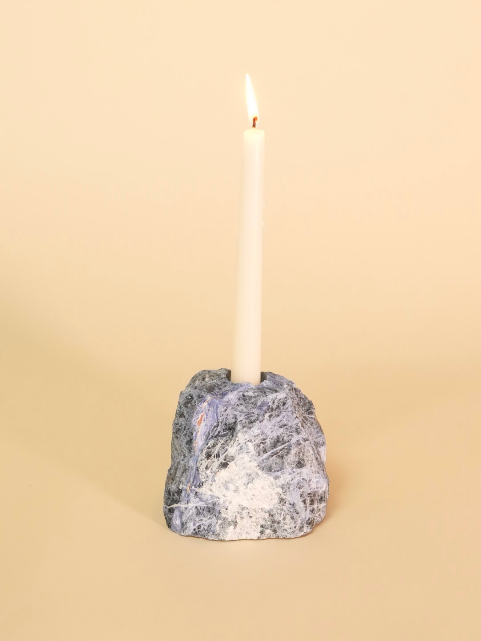 Blue Sodalite Candle Holder