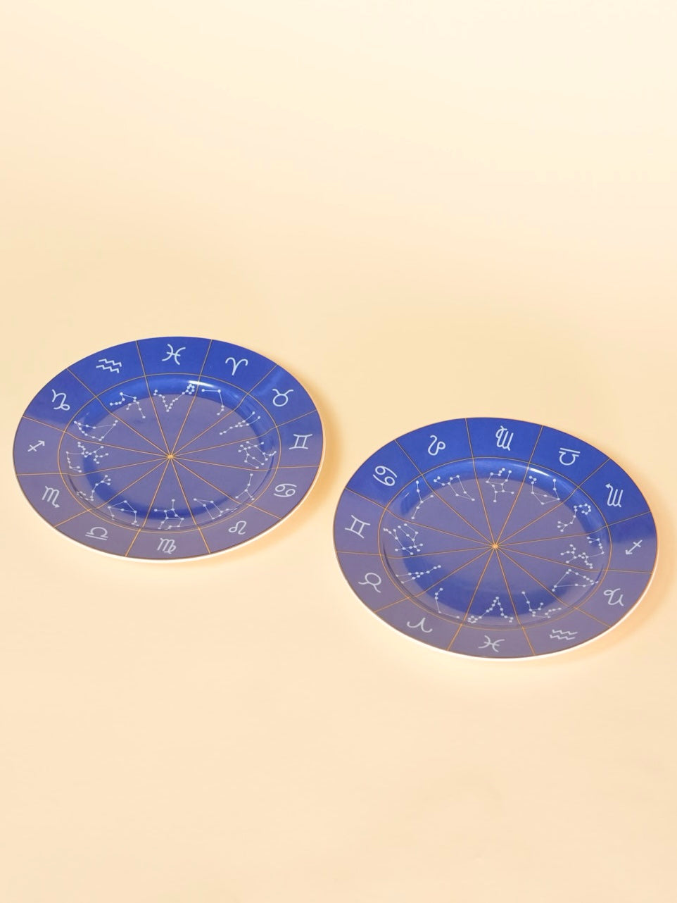 Blue zodiac side plate