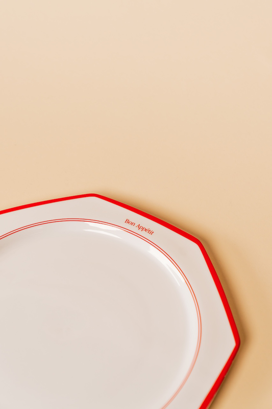 Bon Apetit Octagonal Dinner Plate
