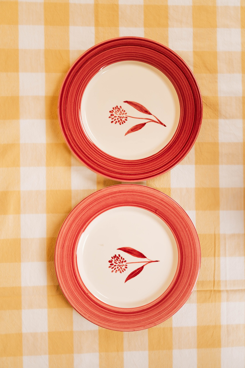 Cecilia Hand-Painted Dinner Plate Set