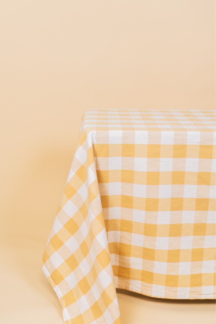 Check Cotton Tablecloth