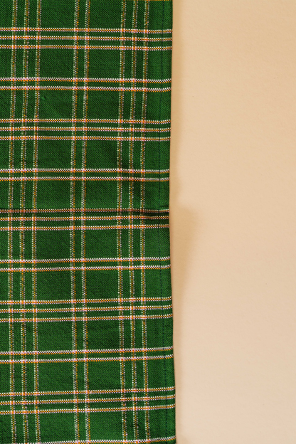 Chiapas Plaid Forest Green Placemat
