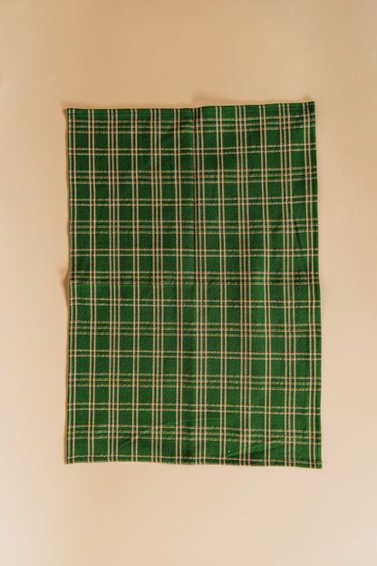 Chiapas Plaid Forest Green Placemat Set
