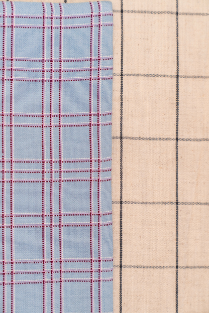 Chiapas Plaid Light Blue Placemat Set