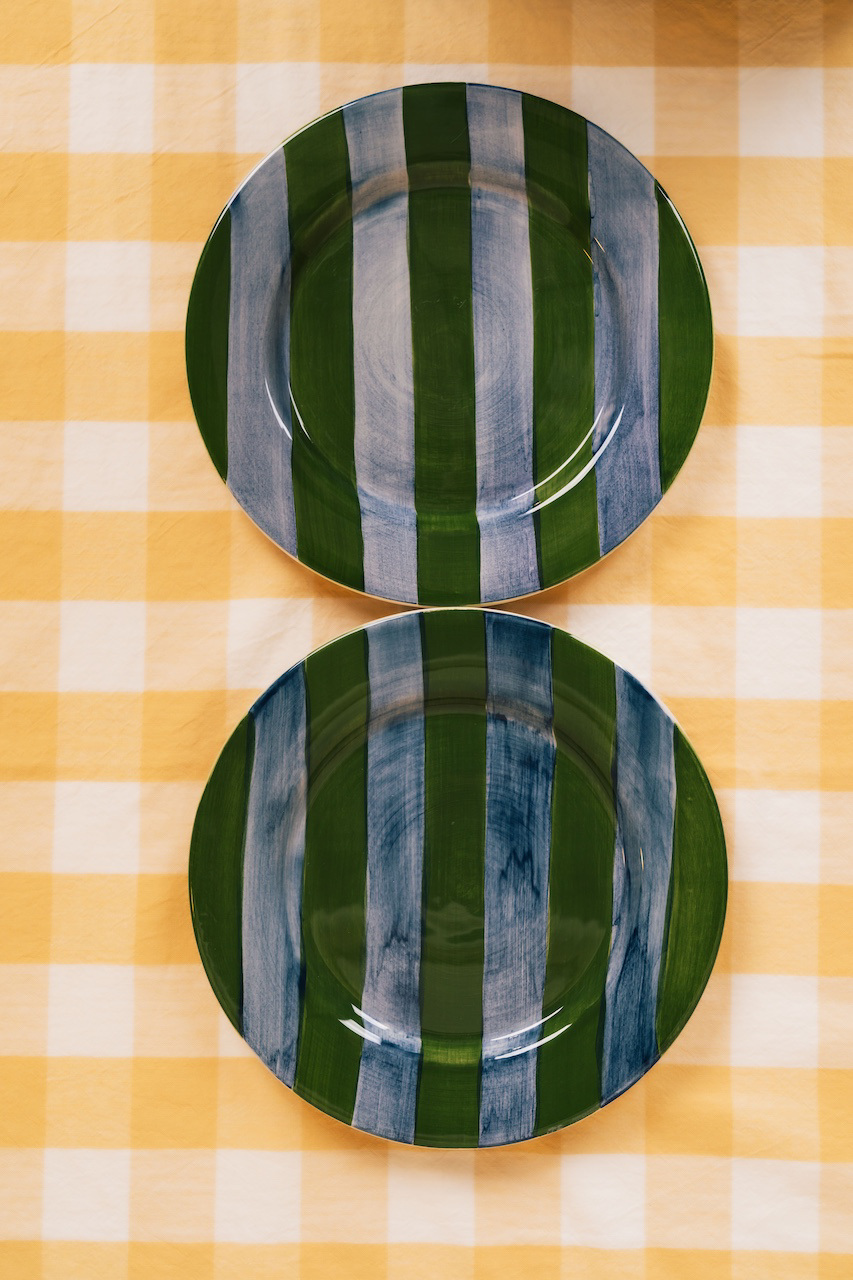 Clarice Hand-Painted Dinner Plate Set