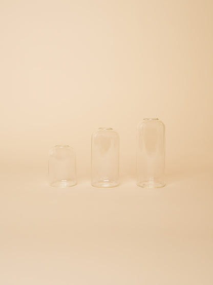 Clear Cylinder Vase Set
