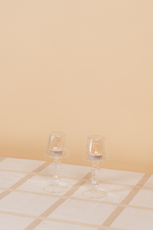 Clear Glass Votive Lamp Candle Holder