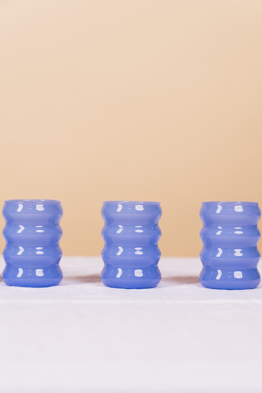 Cornflower Opaque Ripple Cup