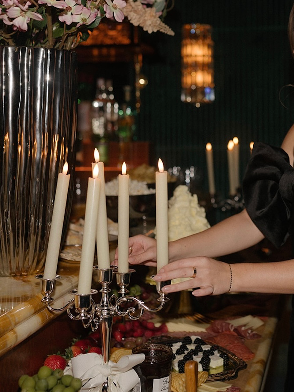 Flameless Ivory Taper Candles