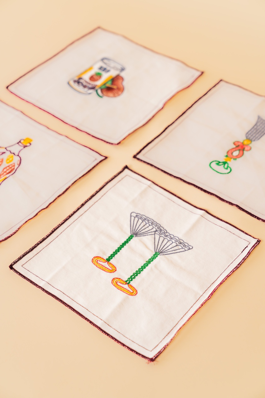 Embroidered Cotton Snack Napkin